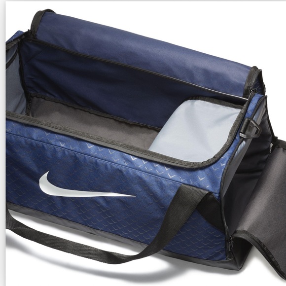 Nike Brasilia 7 Graphic Medium Duffel Bag Color: Binary Blue - Picture 3 of 7